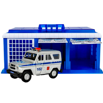 Игровой набор игрушка пластик свет-звук ПОСТ ГАИ 22 см Технопарк GARAGE-22SL1XCAR-POL-WOD